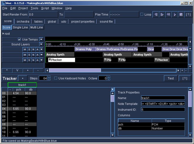 Screen Shot of pattern editor